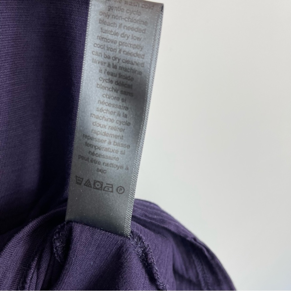 JOHN VARVATOS STRIATED CREWNECK SLIM FIT T-SHIRT K1762S3-AZJ3 PURPLE PLUM S - Picture 9 of 13